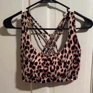 Victoria's Secret Animal Print Bra with Black Accents